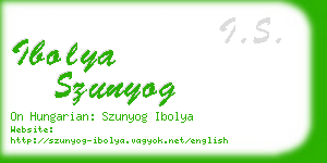 ibolya szunyog business card